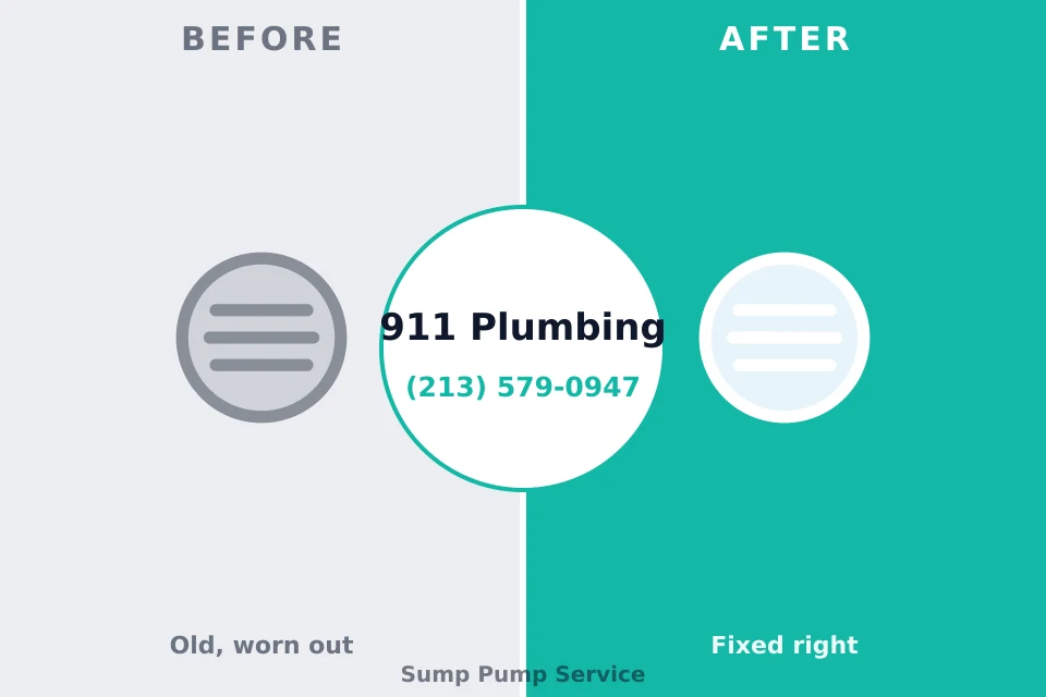 Before and after: plumbing repair Church Hill, MD